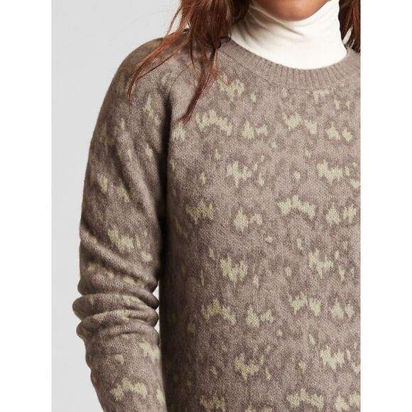 Athleta Hawthorn Textured Animal Print Crew Sweater - Size: Small - Picture 10 of 10
